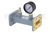 WR-137 Waveguide Pressurizing Section 4.25 Inch Length, CPR-137G Grooved Flange from 5.85 GHz to 8.2 GHz