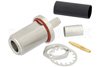N Female Bulkhead Connector Crimp/Solder Attachment For LMR-240, PE-C240
