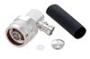 N Male Right Angle Low PIM Connector Solder Attachment for SPP-250-LLPL