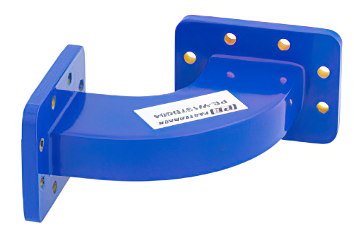WR-137 Commercial Grade Waveguide H-Plane with CPR-137G Flange Operating from 5.85 GHz to 8.2 GHz