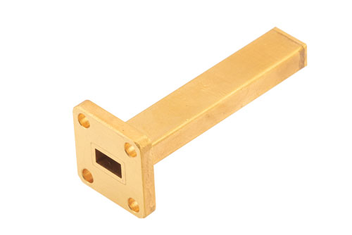 WR-28 波导负载，1 W，26.5 GHz~40 GHz，黄铜材质，UG 方盖法兰