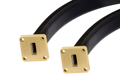 WR-42无缝软波导，12英寸，UG-595/U方盖法兰，工作频率为18 GHz至26.5 GHz