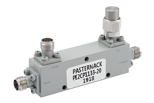 20 dB 2.92mm 定向耦合器，2 GHz ~ 40 GHz ，额定功率为 30 瓦