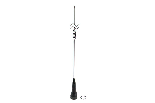 独立接地聚弹簧车载天线，3 dBd，440至480 MHz，NMO底座连接器