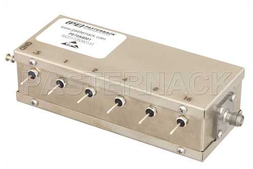 6 Bit继电器控制可编程衰减器，31.5 dB，DC~1,000 MHz，步进0.5 dB，+12V，SMA母头