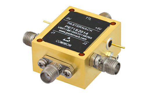 SPDT PIN二极管开关，工作频率为70 MHz至40 GHz，高达+27 dBm，现场可更换，2.92mm