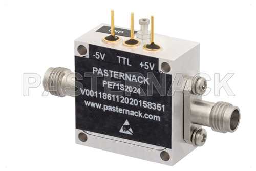 单刀单掷PIN二极管开关，工作频率50 MHz至67 GHz，高达+27 dBm，1.85mm连接器