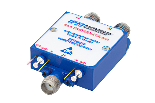 SPDT PIN二极管开关，工作频率为8 GHz至12 GHz，高达+20 dBm，SMA