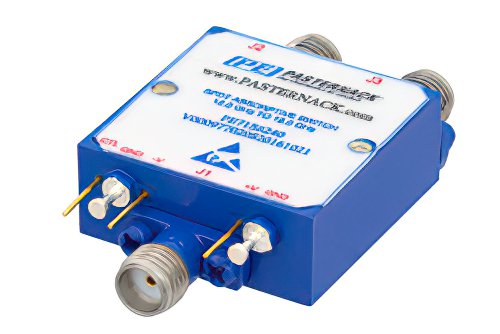 SPDT PIN二极管开关，工作频率为12 GHz至18 GHz，高达+20 dBm，SMA