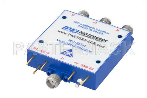 SP3T PIN二极管开关，工作频率为2 GHz至4 GHz，高达+20 dBm，SMA