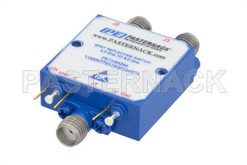 SPDT PIN二极管开关，工作频率为4 GHz至8 GHz，高达+20 dBm，SMA