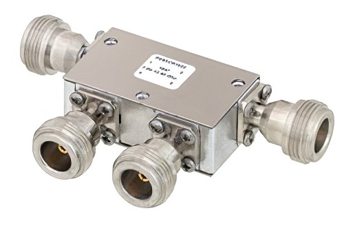双节环行器，隔离度40 dB，7 GHz至12.4 GHz，5瓦，N型母头