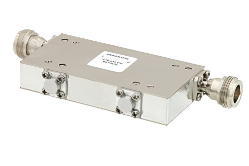 双节隔离器，隔离度36 dB，4 GHz至8 GHz，10瓦，SMA母头