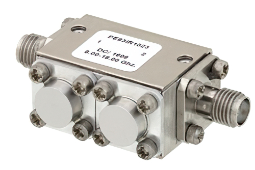 双节隔离器，隔离度40 dB，11 GHz至18 GHz，5瓦，SMA母头