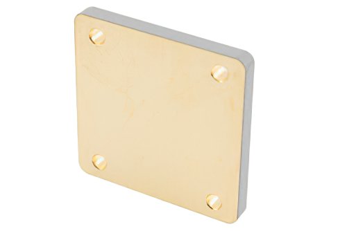 WR-112 波导短路板，UG-Cover 方盖法兰，5mm，铜