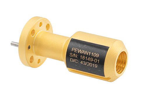 圆形波导广角标量馈电喇叭天线，频率范围100 GHz至112 GHz，增益17 dBi，UG-387/U-Mod 圆盖法兰，0.082英寸