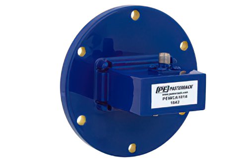 WR-137 波导转同轴转接头，UG-344/U圆盖法兰转SMA母头，工作频率为5.85 GHz至8.2 GHz，C频段