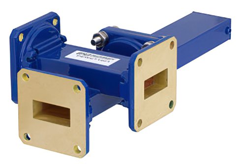 WR-90 十字交叉式波导耦合器，30 dB，3端口，UG-39/U方盖法兰，8.2 GHz至12.4 GHz，青铜