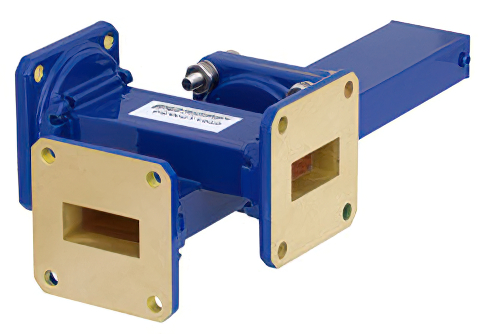 WR-90 十字交叉式波导耦合器，40 dB，3端口，UG-39/U方盖法兰，8.2 GHz至12.4 GHz，青铜