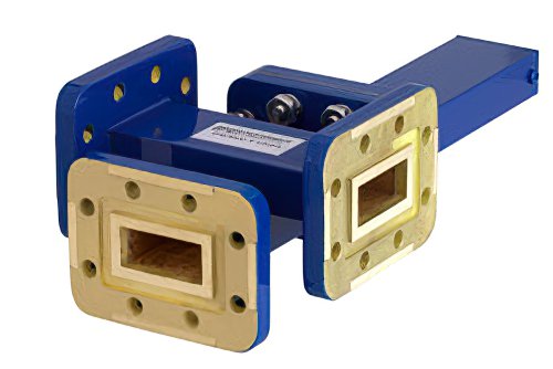 WR-90 十字交叉式波导耦合器，20 dB，3端口，CPR-90G法兰，8.2 GHz至12.4 GHz，青铜