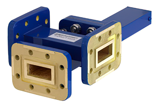 WR-90 十字交叉式波导耦合器，30 dB，3端口，CPR-90G法兰，8.2 GHz至12.4 GHz，青铜