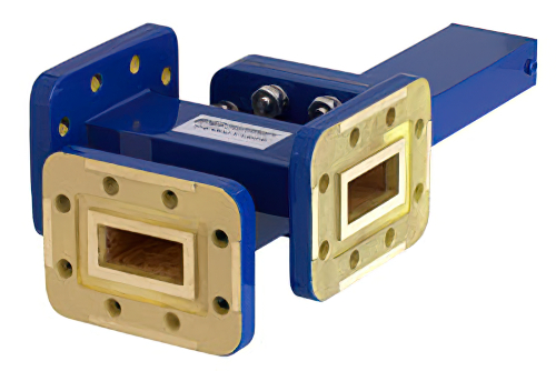 WR-90 十字交叉式波导耦合器，40 dB，3端口，CPR-90G法兰，8.2 GHz至12.4 GHz，青铜
