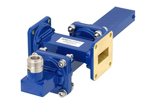 WR-90 十字交叉式波导耦合器，30 dB，UG-39/U方盖法兰，耦合端口N型母头，8.2 GHz至12.4 GHz，青铜
