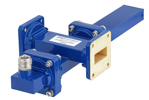 WR-112 十字交叉式波导耦合器，40 dB，UG-51/U方盖法兰，耦合端口N型母头，7.05 GHz至10 GHz，青铜