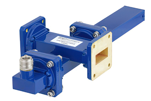 WR-112 十字交叉式波导耦合器，50 dB，UG-51/U方盖法兰，耦合端口N型母头，7.05 GHz至10 GHz，青铜