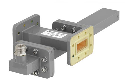 WR-112 十字交叉式波导耦合器，40 dB，CPR-112G法兰，耦合端口N型母头，7.05 GHz至10 GHz，青铜