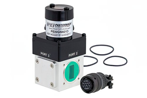 WR-75 波导机电式继电器单刀双掷闩锁开关，TTL，X、Ku频段，DC~15 GHz，3,500瓦，方盖法兰