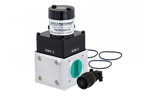 WR-90 波导机电式继电器单刀双掷闩锁开关，X频段，DC~12.4 GHz，5,000瓦，UG-39/U方盖法兰