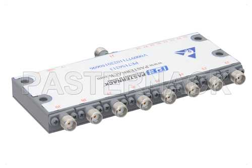 SP8T PIN二极管开关，工作频率为500 MHz至18 GHz，高达+20 dBm，SMA