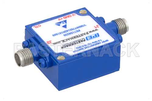 单刀双掷PIN二极管开关，工作频率1 GHz至18 GHz，高达+20 dBm，SMA