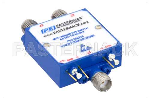 SPDT PIN二极管开关，工作频率为4 GHz至8 GHz，高达+20 dBm，SMA