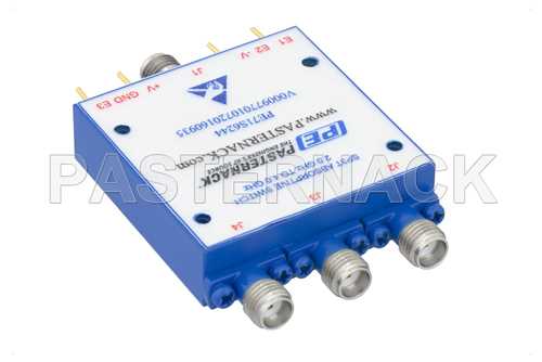 SP3T PIN二极管开关，工作频率为2 GHz至4 GHz，高达+20 dBm，SMA