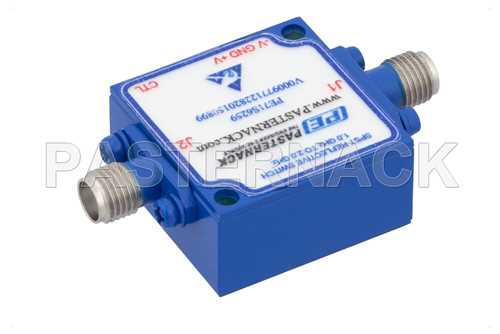 单刀双掷PIN二极管开关，工作频率1 GHz至2 GHz，高达+20 dBm，SMA