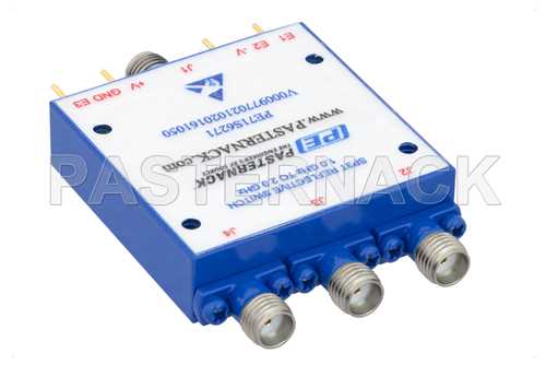 SP3T PIN二极管开关，工作频率为1 GHz至2 GHz，高达+20 dBm，现场可更换，SMA