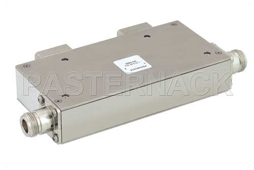 双节隔离器，隔离度40 dB，2 GHz至4 GHz，10瓦，SMA母头