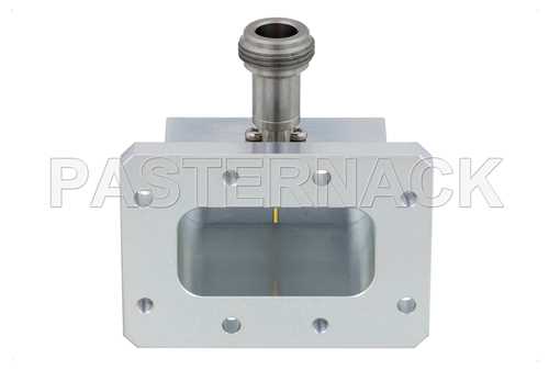 WR-159波导同轴转接头，CMR-159法兰转N型母头，工作频率为4.9 GHz至7.05 GHz，C频段