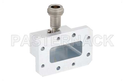 WR-137 波导转同轴转接头，CPR-137法兰转N型母头，工作频率为5.85 GHz至8.2 GHz，C频段