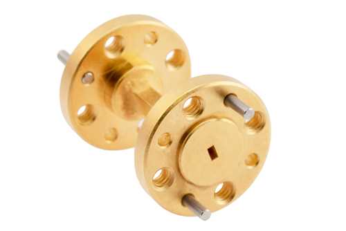 WR-8直波导，长度为1英寸，UG-387/U-Mod圆盖法兰，90 GHz至140 GHz