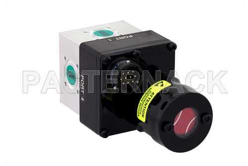 WR-42 波导机电式继电器单刀双掷闩锁开关，TTL，K频段，DC~26.5 GHz，800瓦，UG-595/U方盖法兰