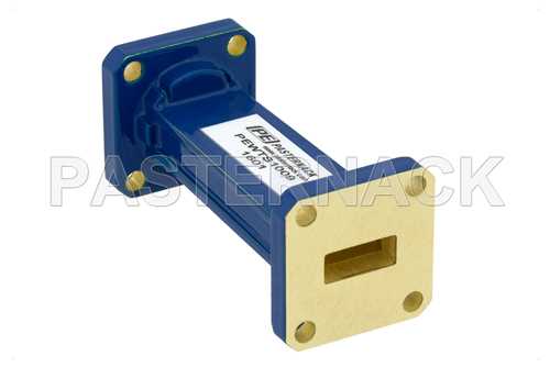 WR-42到WR-34波导转换器，UG-595/U方盖法兰 转UG-1530/U方盖法兰，2英寸
