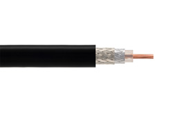 Low Loss Flexible LMR-100A-UF Outdoor Rated Coax Cable Double Shielded with Black TPE Jacket Ultra Flex