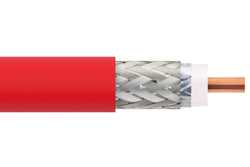Low Loss Flexible LMR-195-LLPX Outdoor Rated Coax Cable Double Shielded with Orange PVC (FR) Jacket