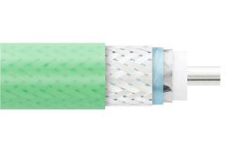 Low Loss Flexible PE-P300LL Coax Cable Triple Shielded with Green FEP Jacket