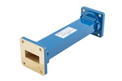 WR-112 Commercial Grade Straight Waveguide Section 6 Inch Length with UG-51/U Flange Operating from 7.05 GHz to 10 GHz