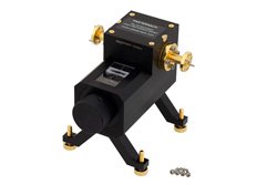 WR-12 Waveguide Direct Read Attenuator, 0 to 50 dB, From 60 GHz to 90 GHz, UG-387/U Round Cover Flange, Dial