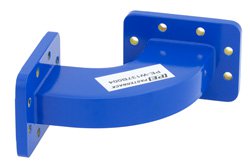 WR-137 Commercial Grade Waveguide H-Plane with CPR-137G Flange Operating from 5.85 GHz to 8.2 GHz